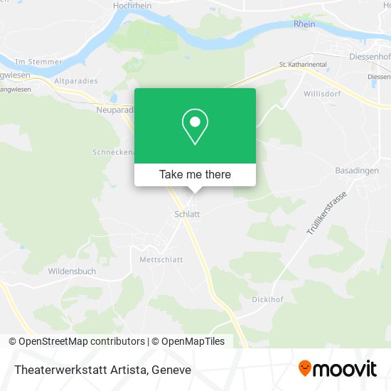 Theaterwerkstatt Artista map