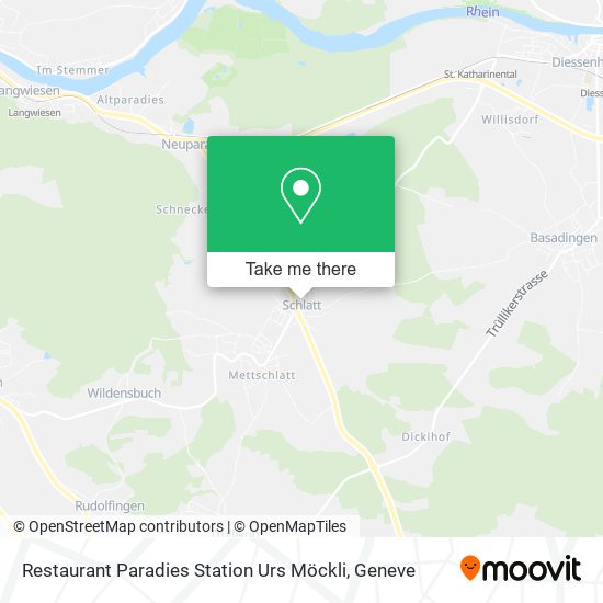 Restaurant Paradies Station Urs Möckli map