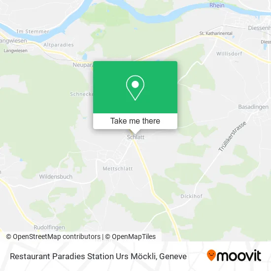 Restaurant Paradies Station Urs Möckli map