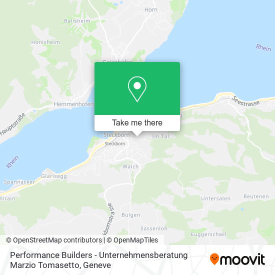 Performance Builders - Unternehmensberatung Marzio Tomasetto map