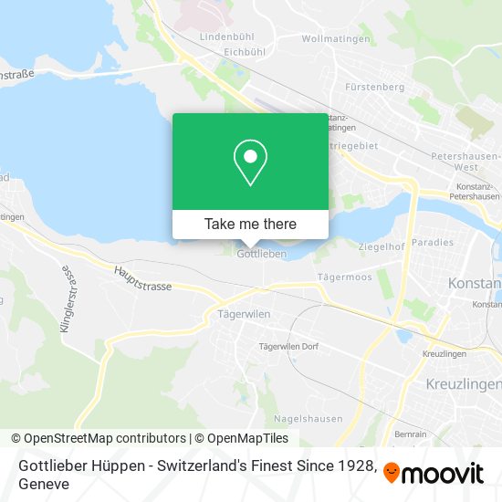 Gottlieber Hüppen - Switzerland's Finest Since 1928 map