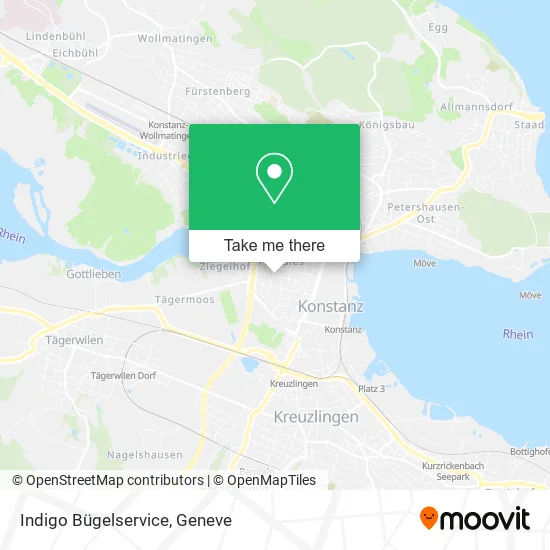 Indigo Bügelservice map