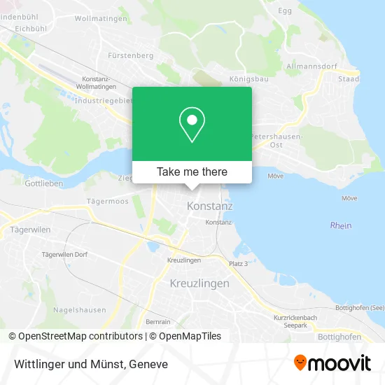 Wittlinger und Münst map