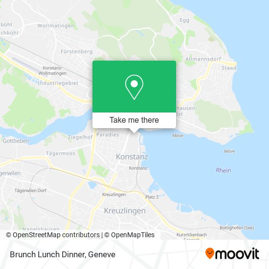 Brunch Lunch Dinner map