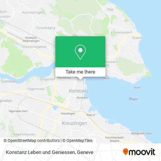 Konstanz Leben und Geniessen map