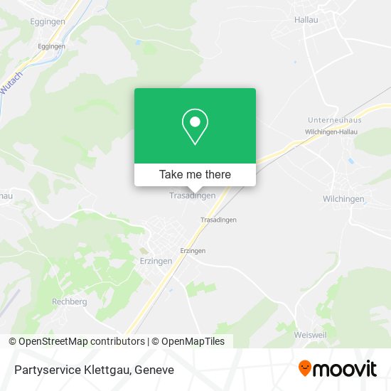 Partyservice Klettgau map