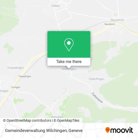 Gemeindeverwaltung Wilchingen map
