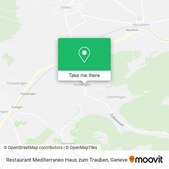 Restaurant Mediterraneo Haus zum Trauben map