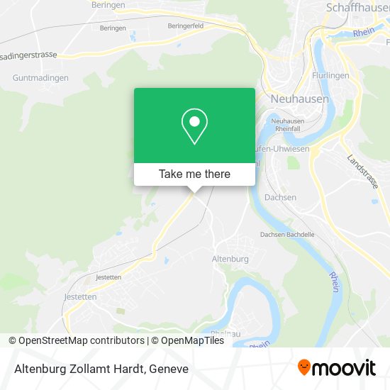 Altenburg Zollamt Hardt map