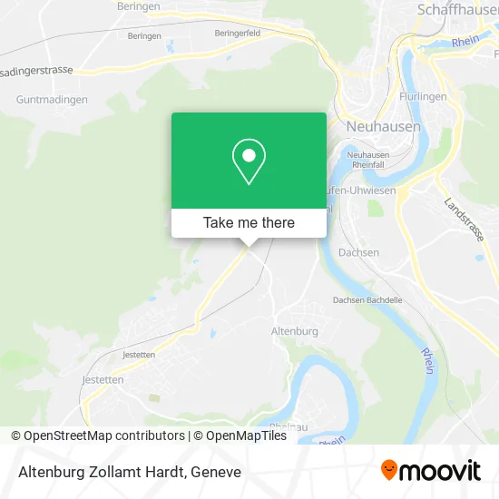 Altenburg Zollamt Hardt map