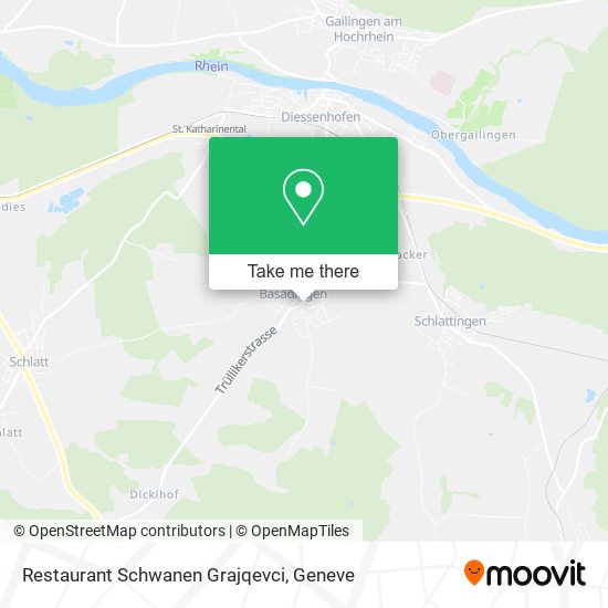 Restaurant Schwanen Grajqevci map