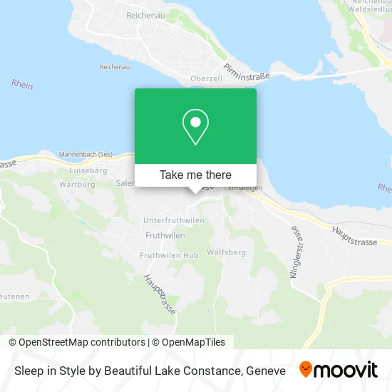 Sleep in Style by Beautiful Lake Constance map