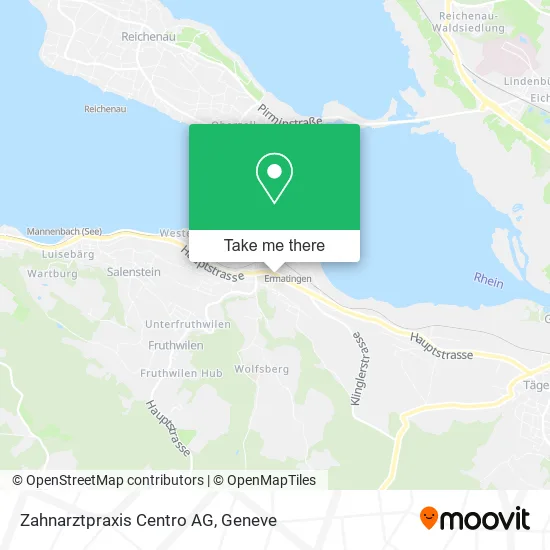 Zahnarztpraxis Centro AG map