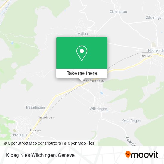 Kibag Kies Wilchingen map