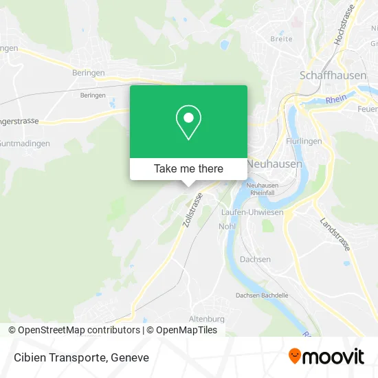 Cibien Transporte map