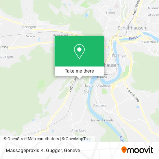Massagepraxis K. Gugger map