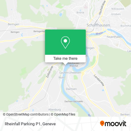 Rheinfall Parking P1 map