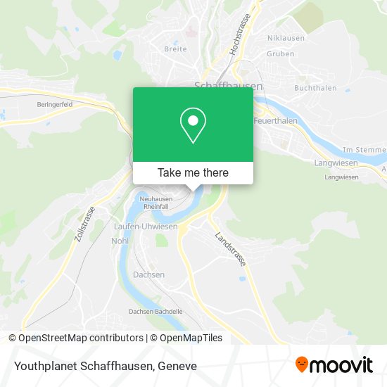 Youthplanet Schaffhausen map