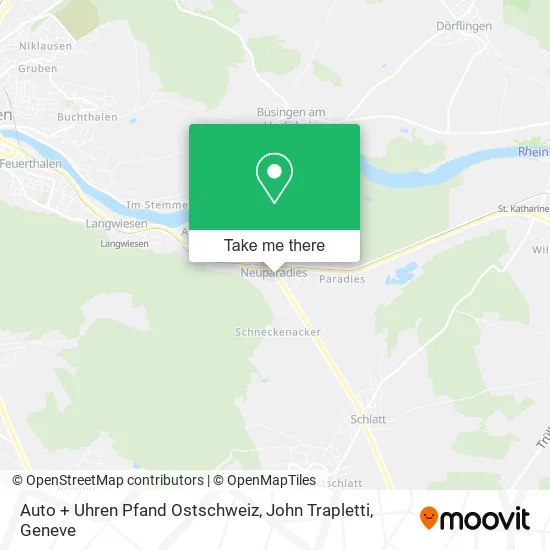 Auto + Uhren Pfand Ostschweiz, John Trapletti map