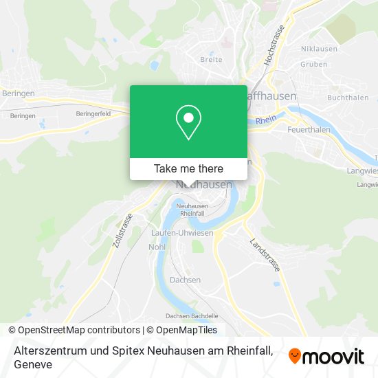 Alterszentrum und Spitex Neuhausen am Rheinfall map