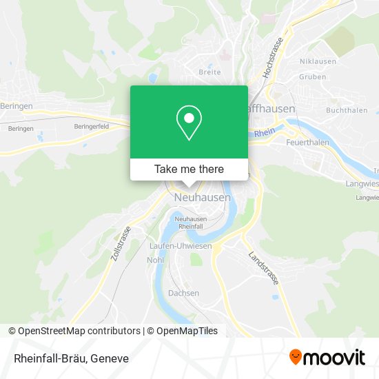 Rheinfall-Bräu map