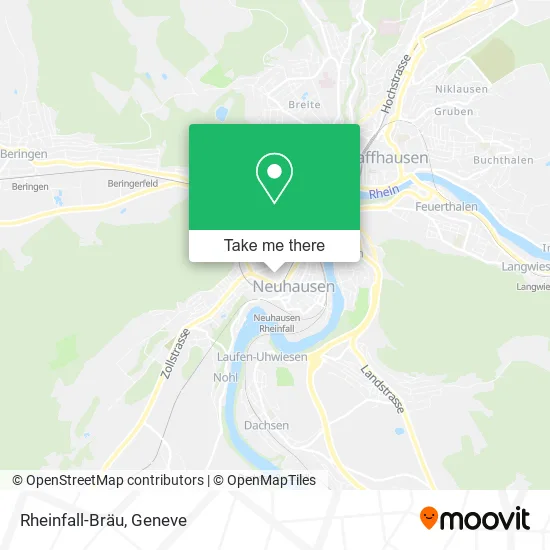 Rheinfall-Bräu map