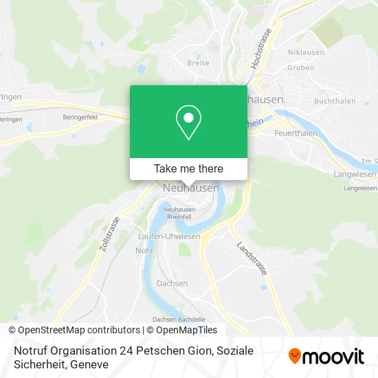 Notruf Organisation 24 Petschen Gion, Soziale Sicherheit map