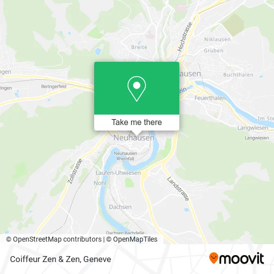 Coiffeur Zen & Zen map