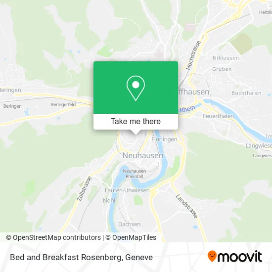 Bed and Breakfast Rosenberg map