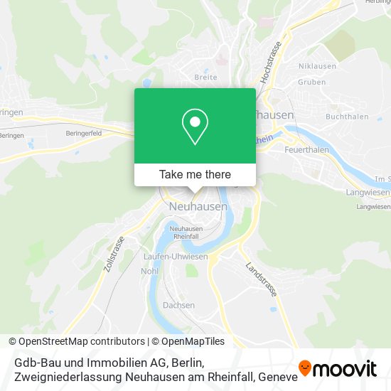 Gdb-Bau und Immobilien AG, Berlin, Zweigniederlassung Neuhausen am Rheinfall map