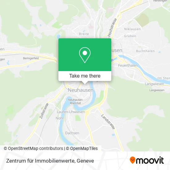 Zentrum für Immobilienwerte map