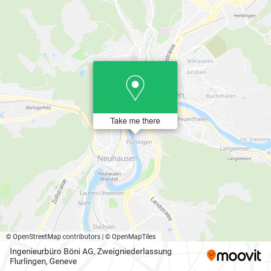 Ingenieurbüro Böni AG, Zweigniederlassung Flurlingen map