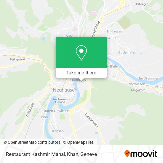 Restaurant Kashmir Mahal, Khan map
