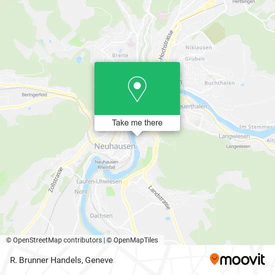 R. Brunner Handels map