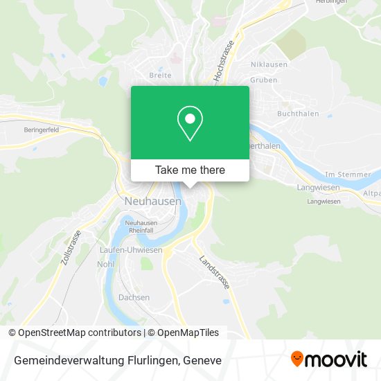 Gemeindeverwaltung Flurlingen map
