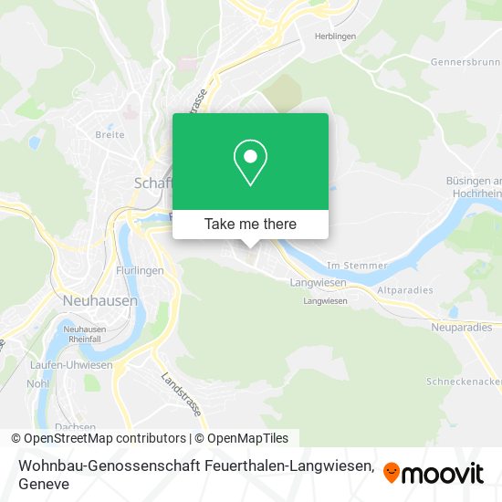 Wohnbau-Genossenschaft Feuerthalen-Langwiesen map