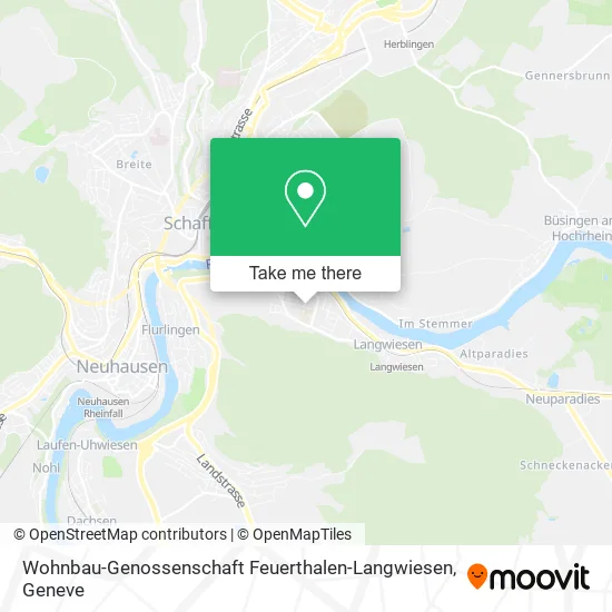 Wohnbau-Genossenschaft Feuerthalen-Langwiesen map