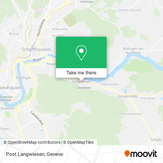 Post Langwiesen map