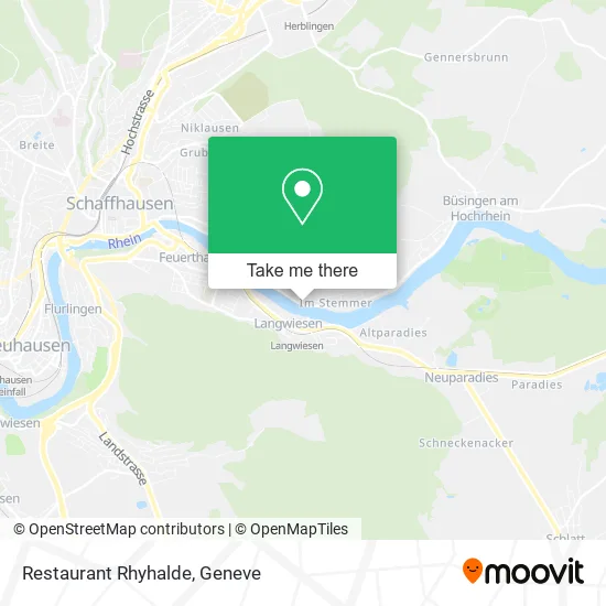 Restaurant Rhyhalde map