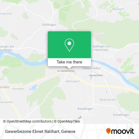 Gewerbezone Ebnet Ratihart map