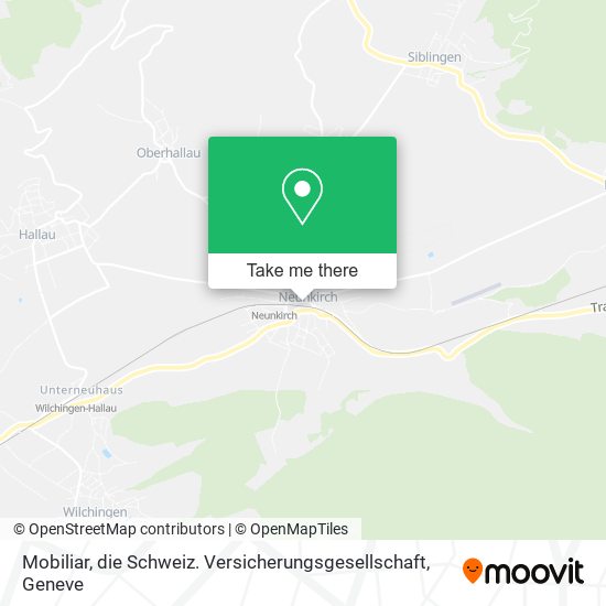 Mobiliar, die Schweiz. Versicherungsgesellschaft map
