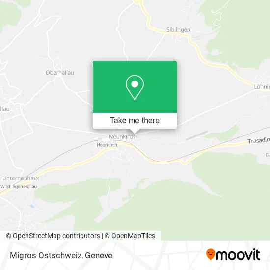 Migros Ostschweiz map