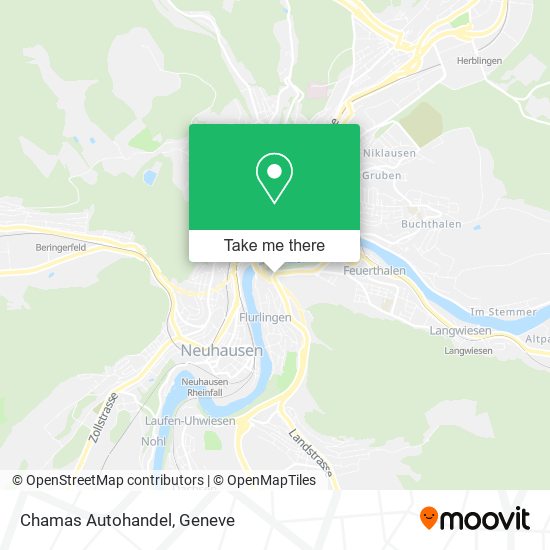 Chamas Autohandel map