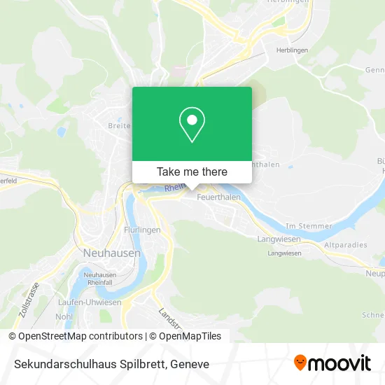 Sekundarschulhaus Spilbrett map