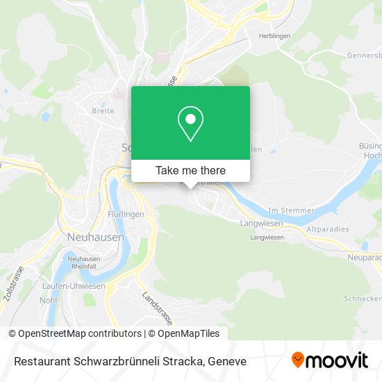 Restaurant Schwarzbrünneli Stracka map