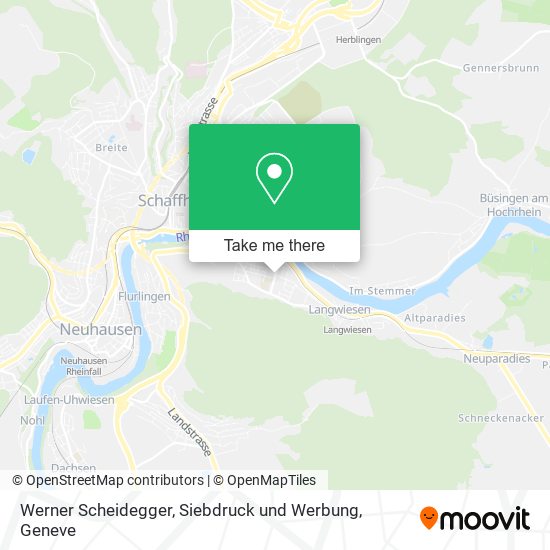 Werner Scheidegger, Siebdruck und Werbung map