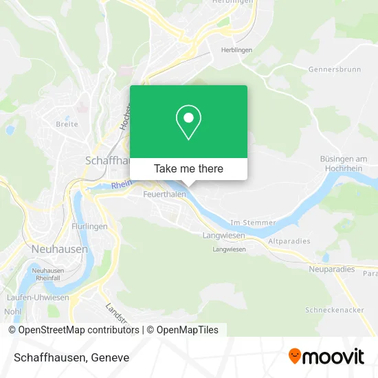 Schaffhausen map