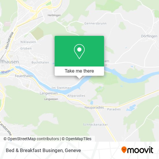 Bed & Breakfast Busingen map