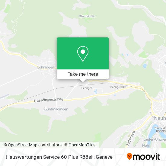 Hauswartungen Service 60 Plus Röösli map