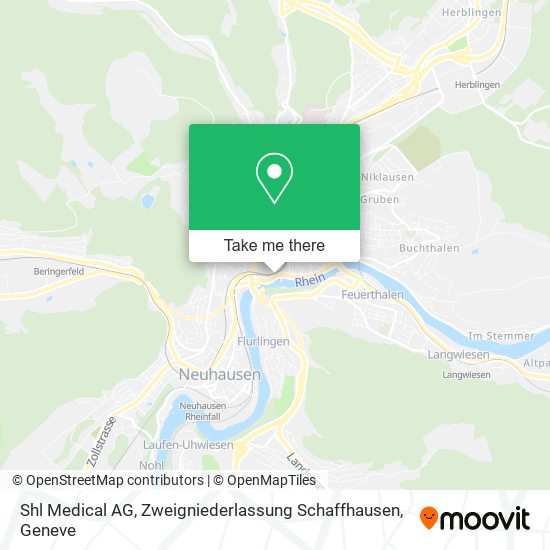 Shl Medical AG, Zweigniederlassung Schaffhausen map